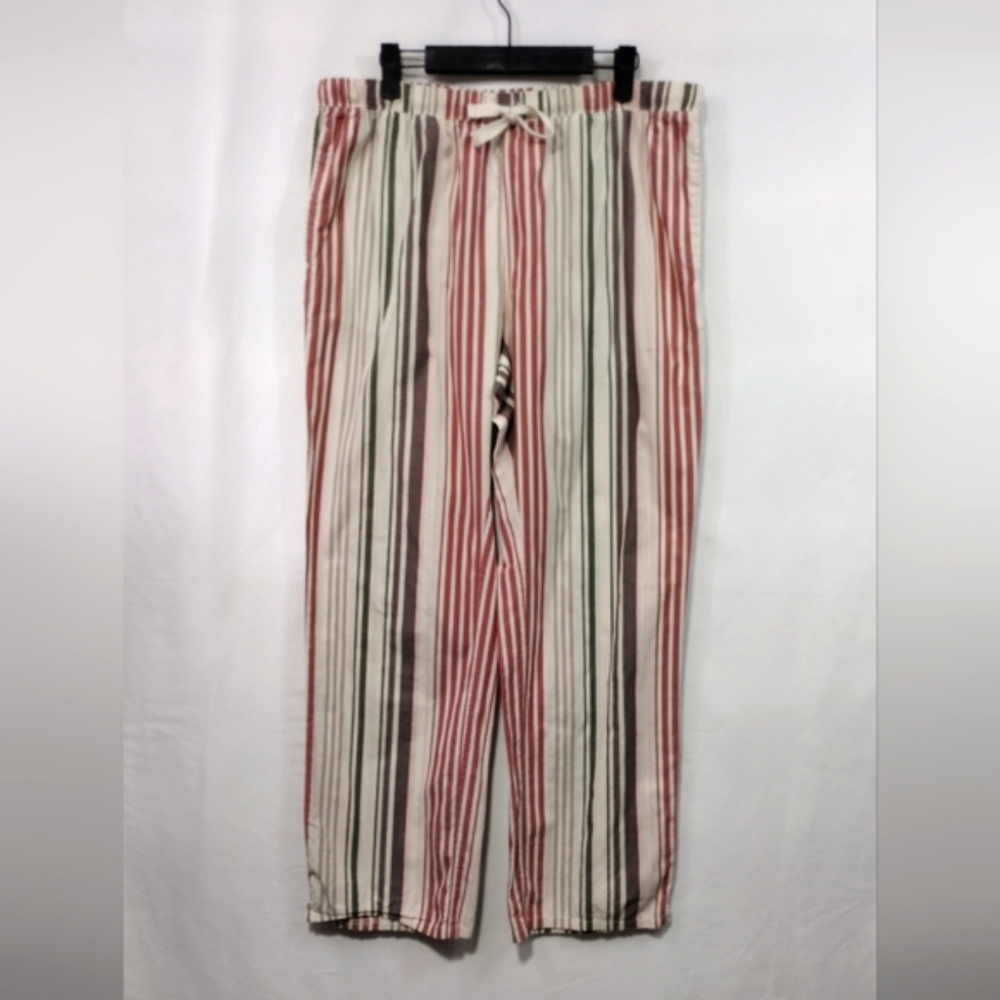 Pendleton Stripped Lounge Pants PJ Bottoms Women's L Multicolor Artsy Retro Boho
